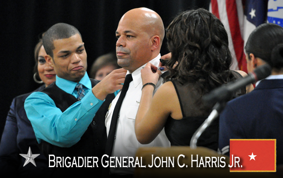 Brig. Gen. John C. Harris Jr. and family