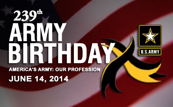 239th Army Birthday is June 14, 2014.