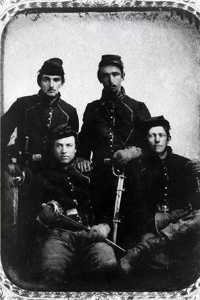 Soldiers of the 1st Ohio Volunteer Cavalry.