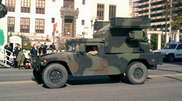 HMMWV from Ohio Army National Guard's 174th Air Defense Artillery Brigade 