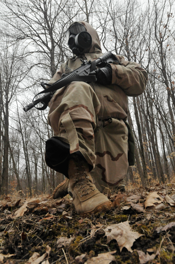 A 371st Sustainment Brigade Soldier 