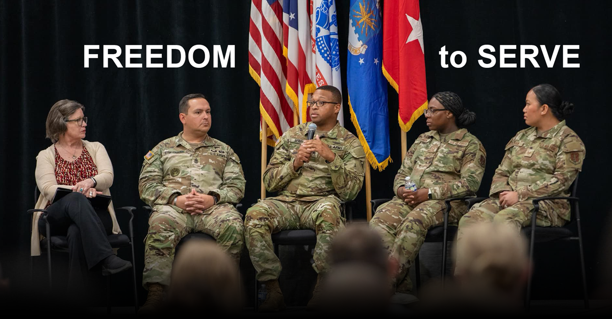 Panel of Guard Members with female civilian.