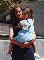 Elena Gonzalez (right) with her aunt, Maria Jesus Gonzalez Sanchez