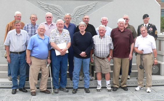 Veterans of Company E, 166th Infantry gather for a reunion