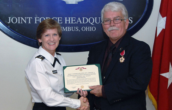 Legion of Merit Award to retired Col. Paul R. Meyers