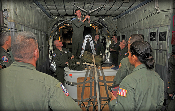 Instructors from Little Rock Air Force Base, Ark. conduct refresher training for members of the 164th Airlift Squadron, 179th Airlift Wing, Ohio Air National Guard on C-130H Hercules aircraft operations