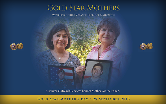 Sunday, Sept. 29, the Army and the nation will turn their attention to mothers who have lost sons or daughters in America's wars on Gold Star Mothers Day. 