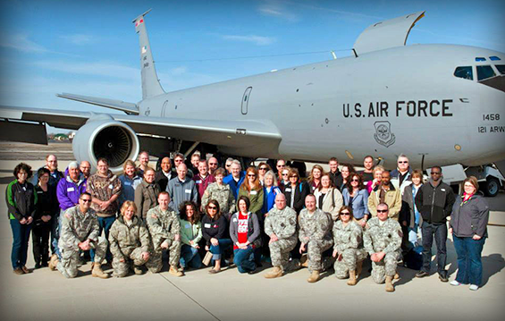 Educators from around the state traveled to Rickenbacker Air National Guard Base in Columbus, Ohio.