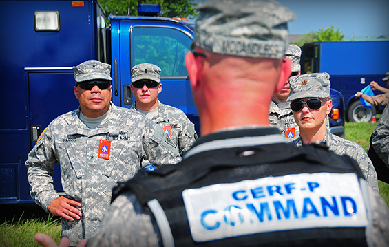 Soldiers and Airmen with the Ohio National Guard Homeland Response Force participated in the Vibrant Response exercise.
