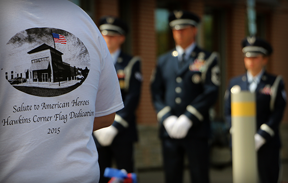 Members of the 179th Airlift Wing participate in an American Hero Ceremony 