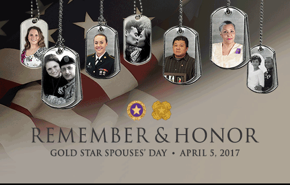 Gold Star Spouses Day graphic