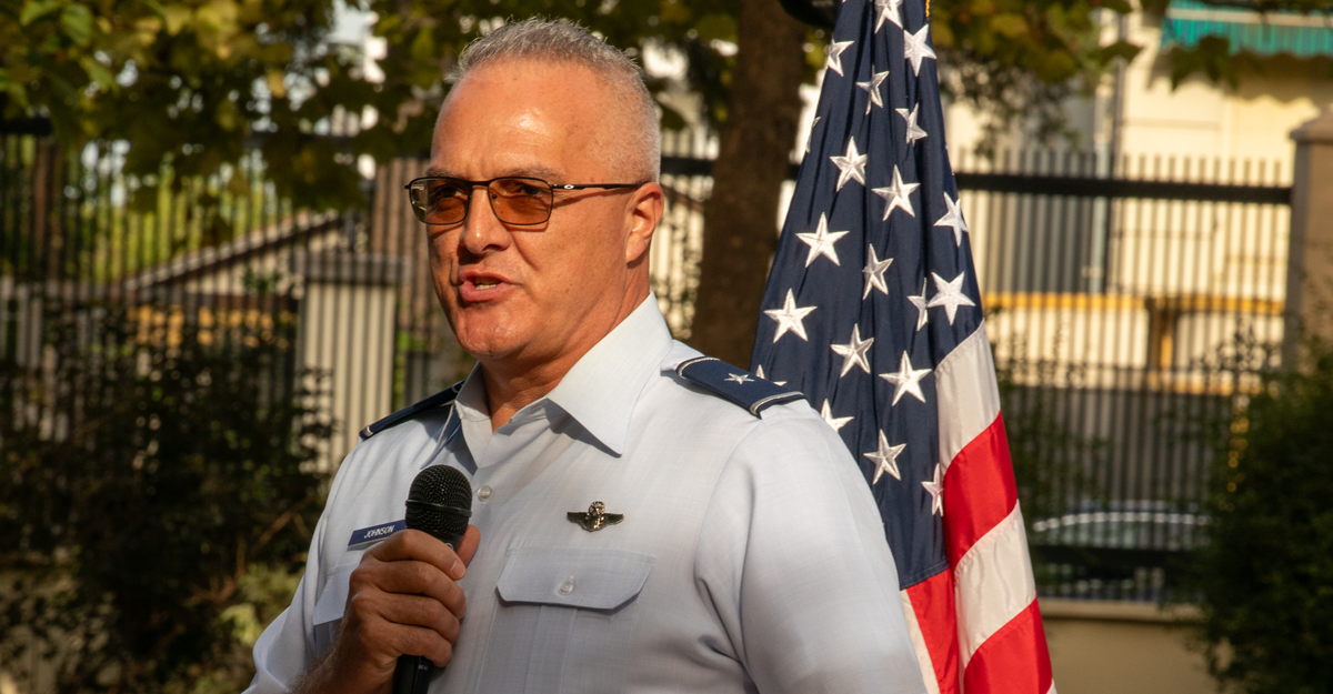 BG Johnson talks outside