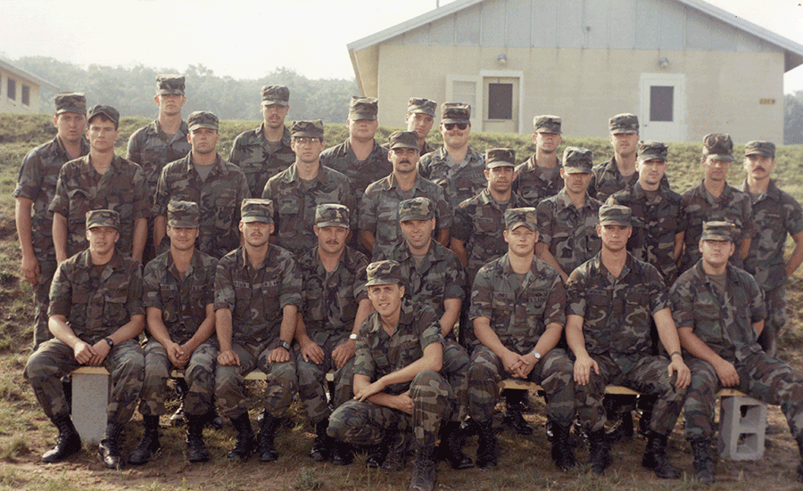 Group shot of platoon from 1986.