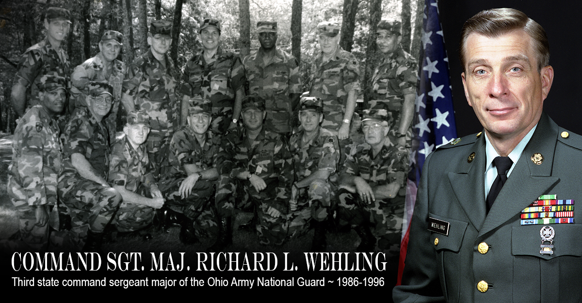Portrait of 3rd OHARNG state Command Sgt. Maj. Wehling