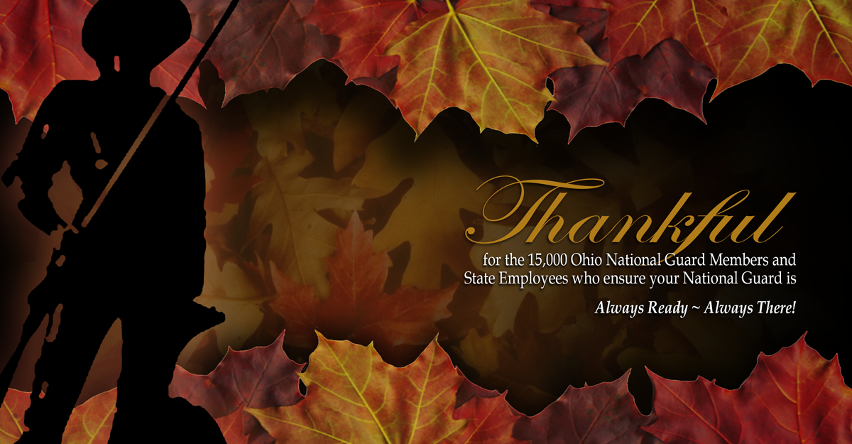 Graphic with leaves on boarder and minuteman silhouette