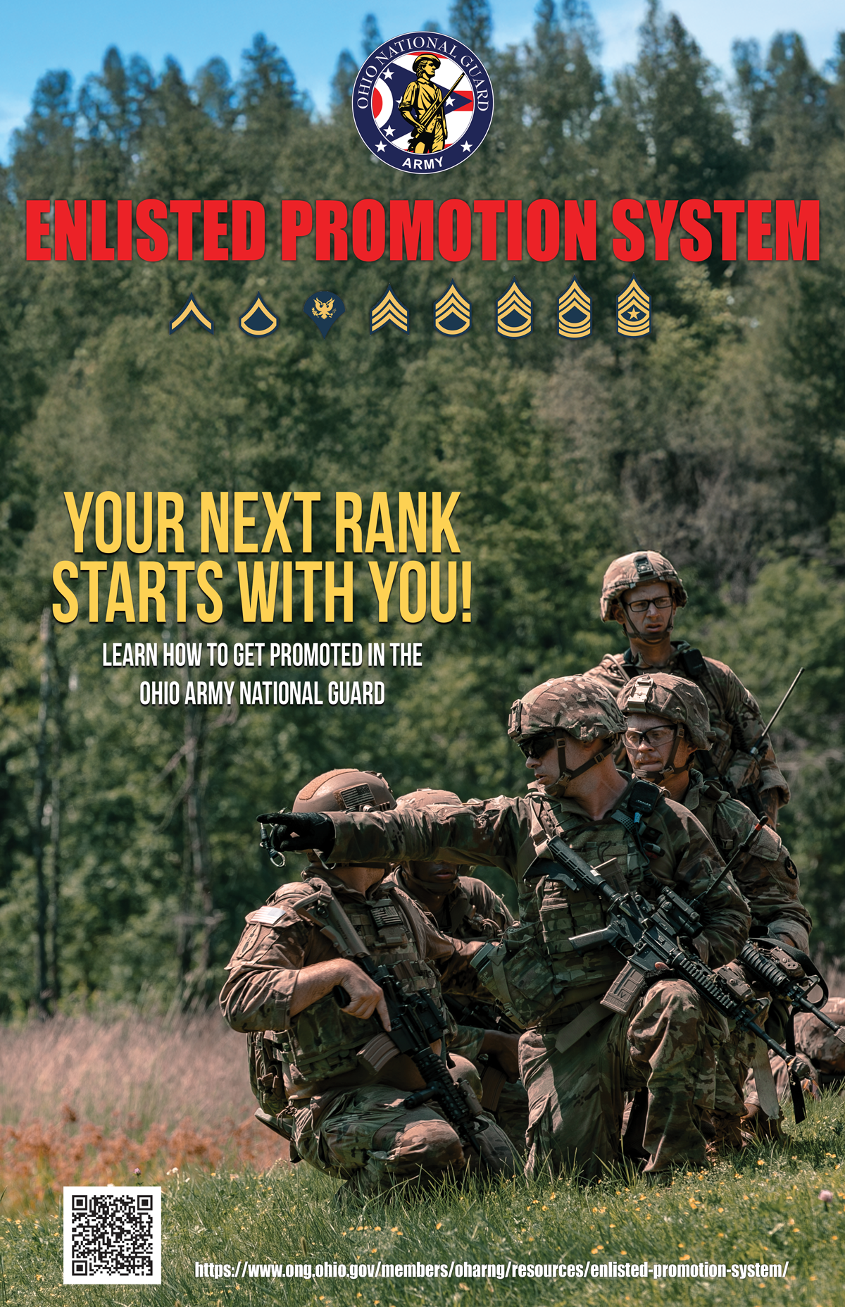 EPS poster with Soldiers in field