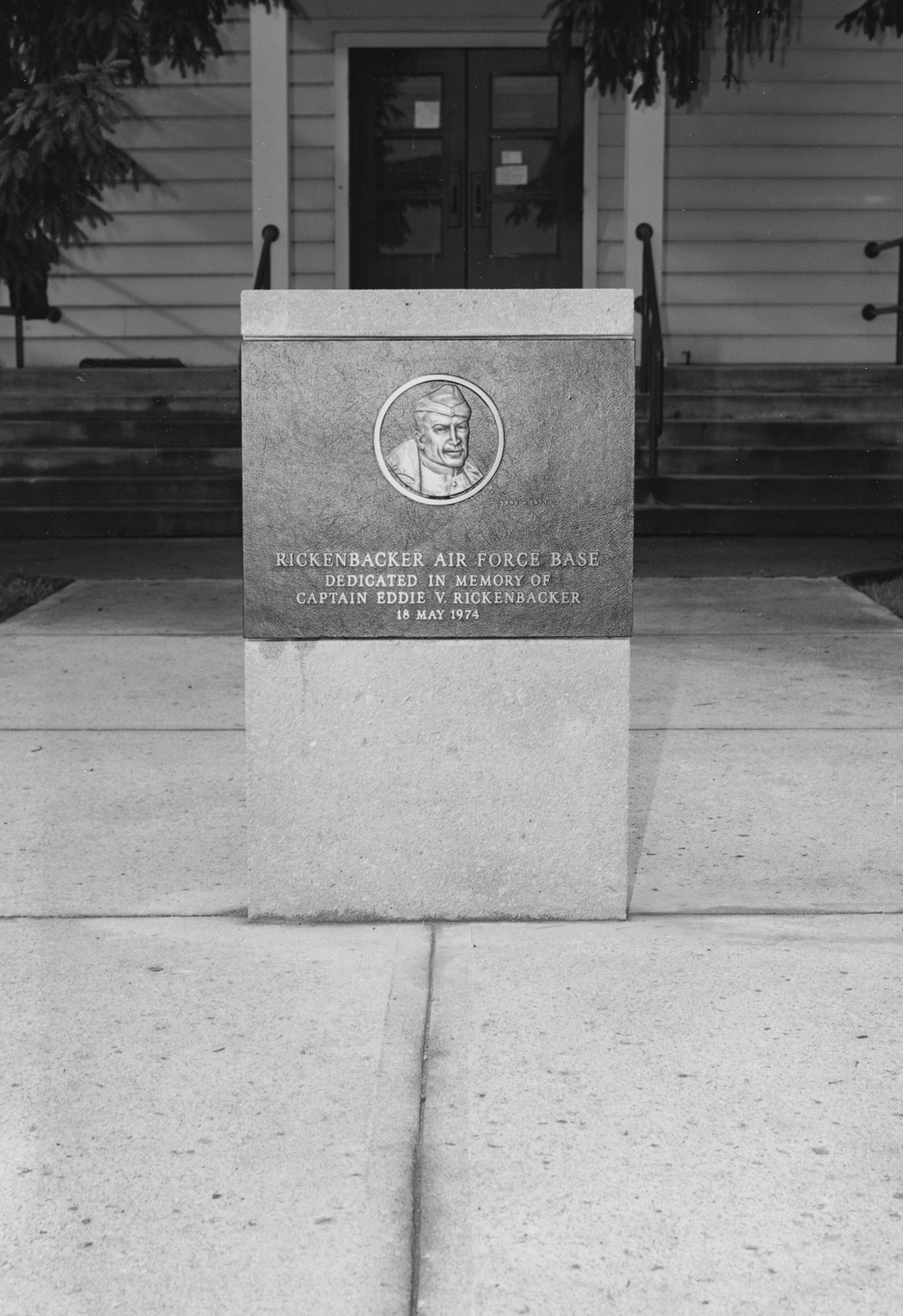 The memorialization plaque for Rickenbacker Air Force Base.