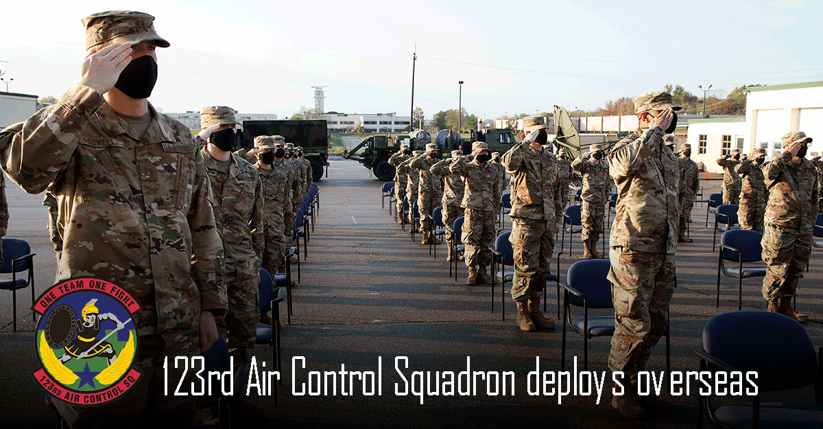 Airmen salute during CTD ceremony.
