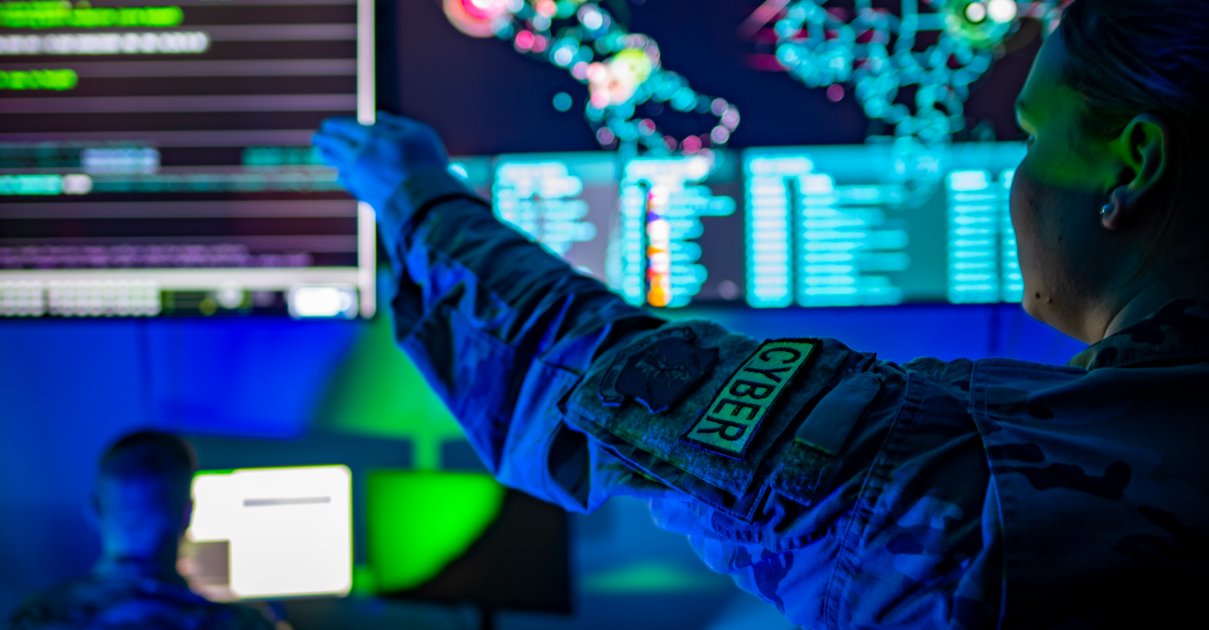 179TH CYBERSPACE OPERATIONS GROUP:   Airmen simulate a cyber operations scenario. From computerized, satellite and airborne communications to postal operations and tracking systems, cyberspace operations personnel play a critical role in planning missions and ensuring the effectiveness of Air Force cyberspace capabilities.