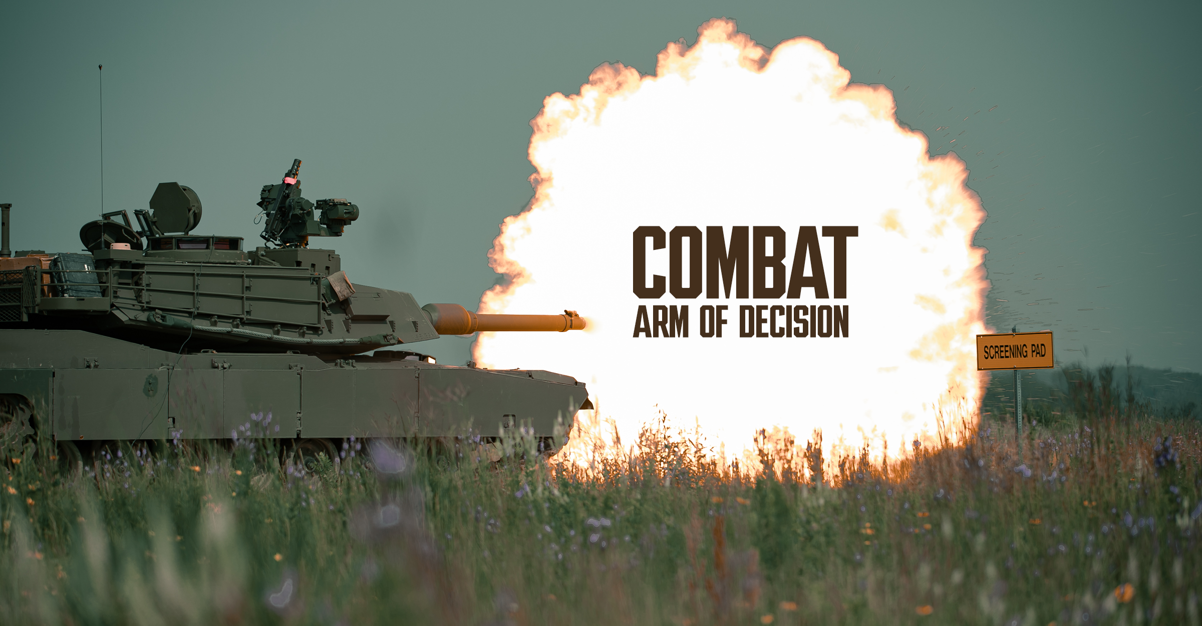 An M1A2 Abrams firing