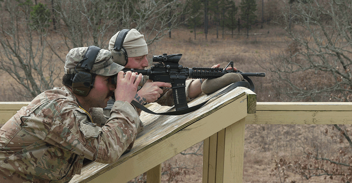Soldiers work to engage targets as far as 780 meters in distance.