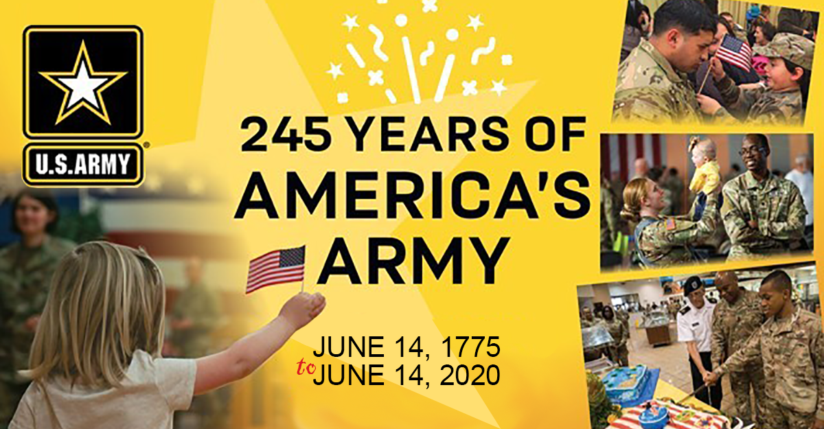 245 years of America's Army graphic