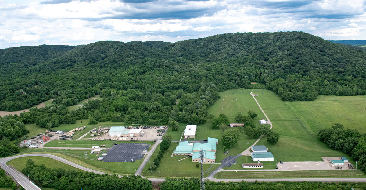 Birdseye view of Camp Sherman 