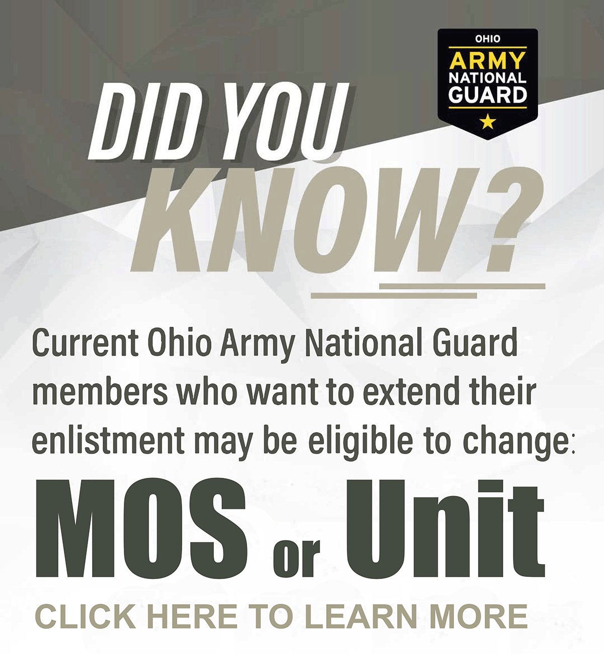 MOS - Unit changes ad