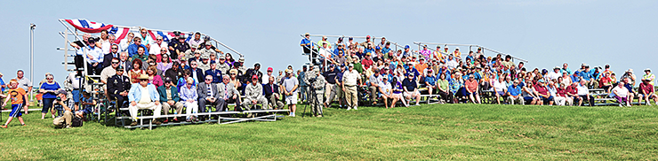 Crowd at 1st shot ceremony for 2013 National Matches