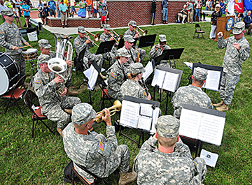 122nd Army band performs