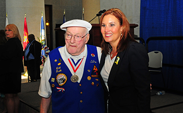 Lt. Gov Mary Taylor and vet