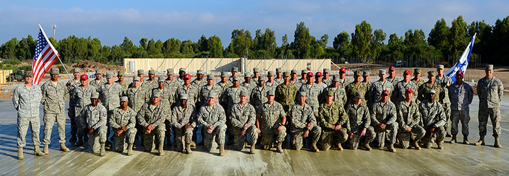 South Carolina Air National Guard’s 169th Civil Engineer Squadron Prime BEEF (Base Engineer Emergency Force), Ohio Air National Guard’s 200th RED HORSE Squadron and U.S. Navy Seabees from the Naval Mobile Construction Battalion 11