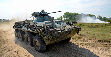 A Hungarian BTR-80A armored personnel carrier.
