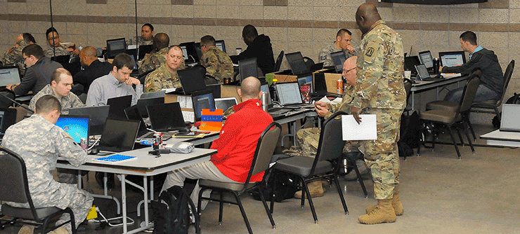 Members of the Army National Guard, Air National Guard and Army Reserve, and civilians working in information technology.
