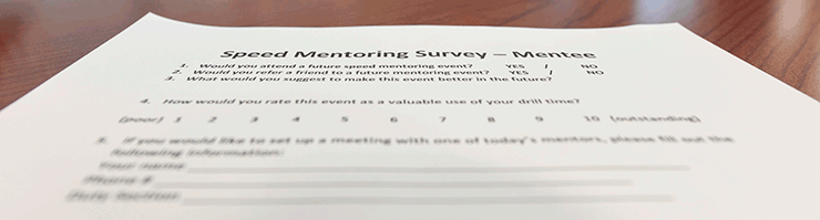 Speed Mentoring Survey - Mentee.