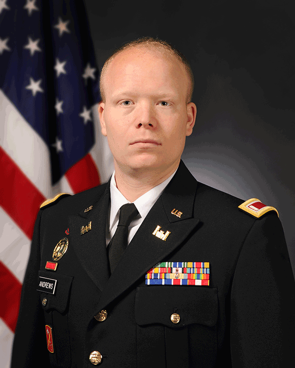 Ohio Army National GuardCapt. Bryan Andrews, of Marysville, Ohio