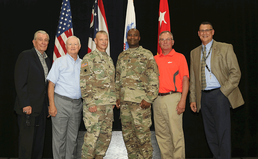 Past and present Ohio Army National Guard state command sergeants major 