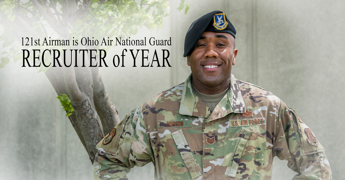 Ohio Air National Guard Tech. Sgt. Jordan Hopson in uniform.